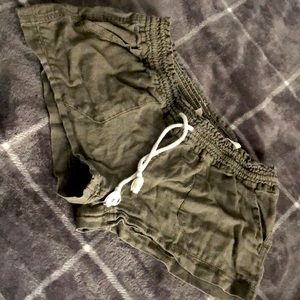 Scrunched beach shorts